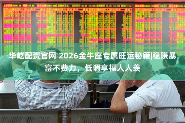 华屹配资官网 2026金牛座专属旺运秘籍|稳赚暴富不费力，低调享福人人羡